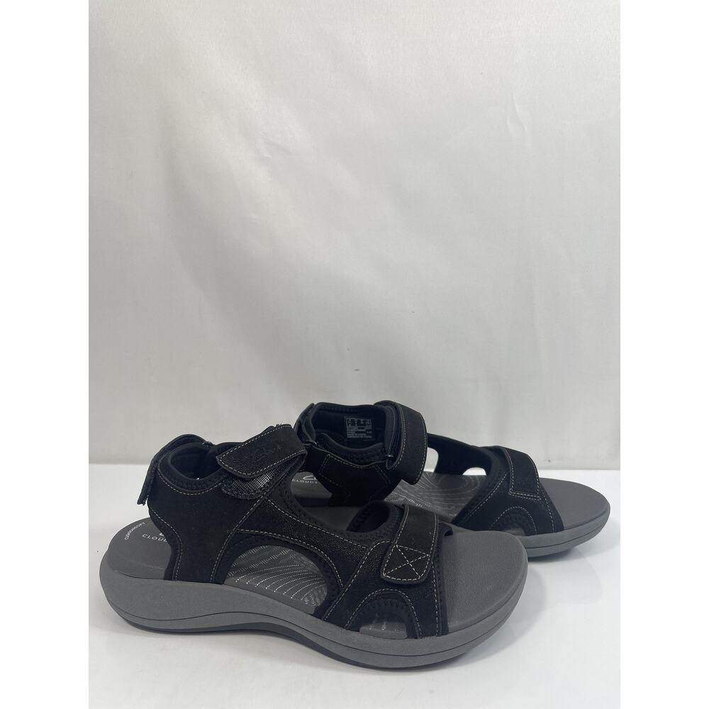 Clarks Mira Bay Shoes Women's Size 8W Black Cloudsteppers Sandals New Box - Picture 10 of 14